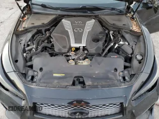 2017 Infiniti Q50 Red Sport 400 with VIN JN1FV7AR0HM871358, listed as a Copart auction lot 84252014 with 92,986 mi miles and Salvage Title. Bid and sale history available at carsss.com. Image 11.