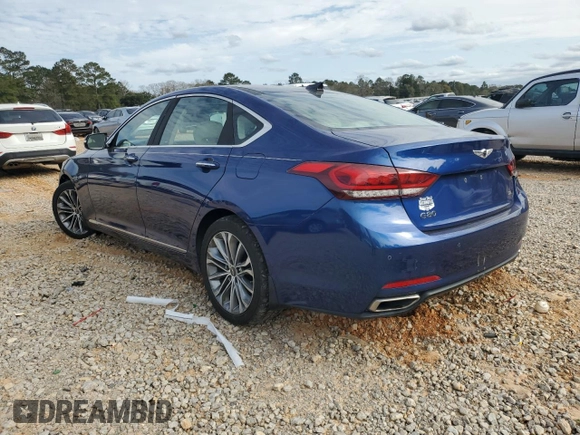 2017 Genesis G80 3.8L with VIN KMHGN4JE4HU188961, listed as a Copart auction lot 47688595 with 108,698 mi miles and Non Repairable. Bid and sale history available at DreamBid. Image 2.