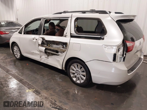 2015 Toyota Sienna XLE with VIN 5TDYK3DC3FS532593, listed as a IAAI auction lot 42126016 with 80,843 mi miles and . Bid and sale history available at DreamBid. Image 3.