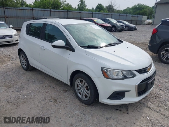 2018 Chevrolet Sonic LT with VIN 1G1JG6SH9J4107802, listed as a IAAI auction lot 42477241 with 107,091 mi miles and . Bid and sale history available at DreamBid. Image 1.