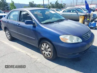 2004 Toyota Corolla CE with VIN JTDBR32E142028361, listed as a IAAI auction lot 42244966 with 135,437 mi miles and . Bid and sale history available at DreamBid. Image 1.