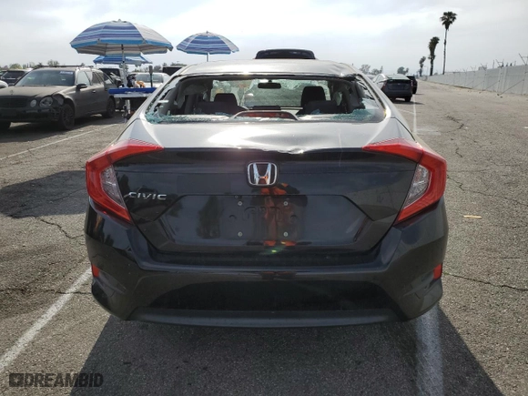 2018 Honda Civic Sedan LX with VIN 2HGFC2F56JH525837, listed as a Copart auction lot 53324255 with 74,592 mi miles and Salvage Title. Bid and sale history available at carsss.com. Image 6.