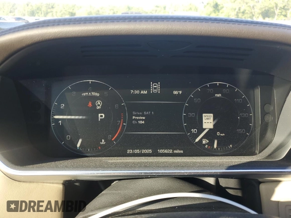 2014 Land Rover Range Rover HSE with VIN SALGS2WF8EA164266, listed as a Copart auction lot 57962545 with 105,622 mi miles and Salvage title. Bid and sale history available at DreamBid. Image 9.
