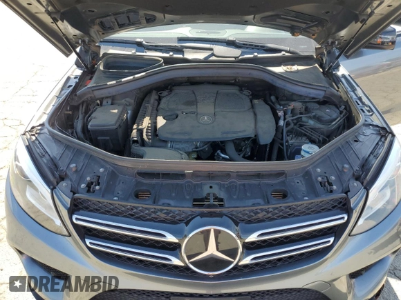 2017 Mercedes-Benz GLE 350 with VIN 4JGDA5JBXHA966305, listed as a Copart auction lot 60158645 with 91,335 mi miles and Salvage title. Bid and sale history available at DreamBid. Image 12.