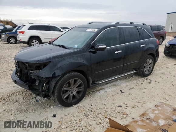 2013 Acura MDX Advance with VIN 2HNYD2H81DH513704, listed as a Copart auction lot 83704634 with 134,295 mi miles and Salvage Title. Bid and sale history available at DreamBid. Image 1.