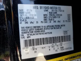 2017 Ford Expedition Max Limited with VIN 1FMJK1KT6HEA07539, listed as a Copart auction lot 49655755 with 102,334 mi miles and Salvage Title. Bid and sale history available at DreamBid. Image 14.