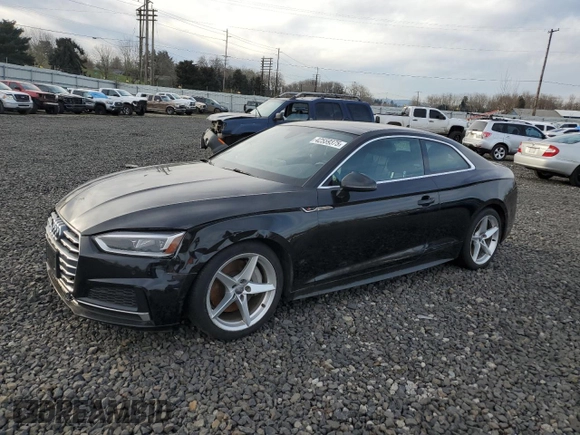 2019 Audi A5 Premium Plus with VIN WAUTNAF59KA007501, listed as a Copart auction lot 42559375 with Not Provided miles and Salvage Title. Bid and sale history available at DreamBid. Image 1.