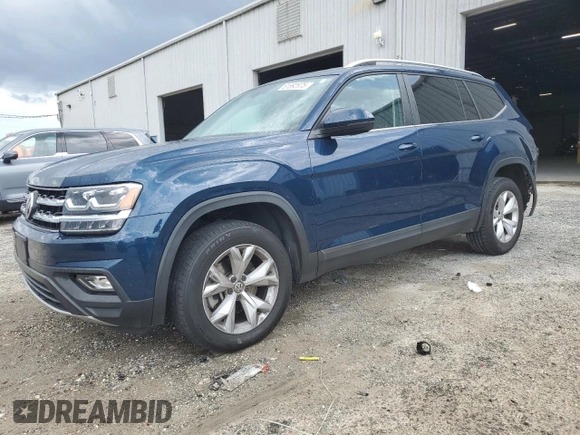 2019 Volkswagen Atlas SE with VIN 1V2DR2CA2KC582271, listed as a Copart auction lot 61592975 with 79,140 mi miles and Salvage title. Bid and sale history available at DreamBid. Image 1.