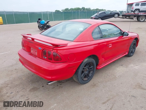 1996 Ford Mustang z VIN 1FALP4045TF183390, wystawiony jako IAAI lot #42361063 z przebiegiem 163 194 mil mil oraz . Historia ofert i sprzedaży dostępna na DreamBid. Obrazek 4.