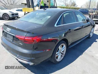 2021 Audi A4 S line Premium with VIN WAUDAAF44MA054560, listed as a IAAI auction lot 41165005 with 31,548 mi miles and . Bid and sale history available at DreamBid. Image 4.