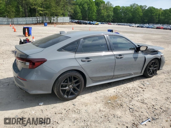 2025 Honda Civic Sport with VIN 2HGFE2F52SH506035, listed as a Copart auction lot 54035805 with 11,141 mi miles and Salvage title. Bid and sale history available at DreamBid. Image 3.