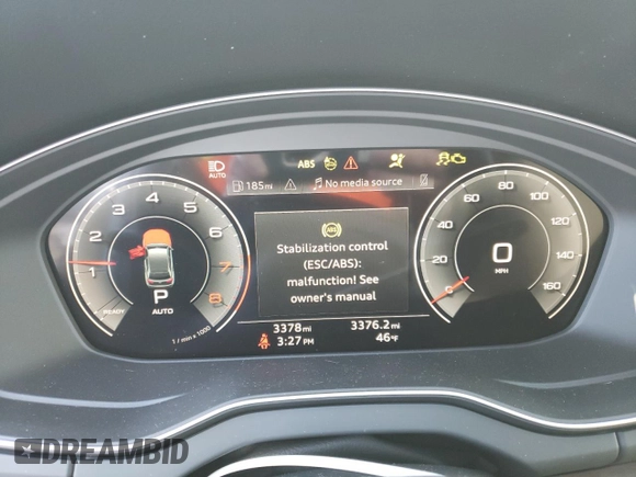2024 Audi Q5 S line Premium Plus with VIN WA1EAAFYXR2138646, listed as a Copart auction lot 42294595 with 3,378 mi miles and Salvage Title. Bid and sale history available at carsss.com. Image 9.