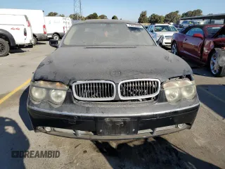 2003 BMW 7 Series 745Li with VIN WBAGN63453DR13798, listed as a Copart auction lot 73981844 with 156,080 mi miles and Clean Title. Bid and sale history available at carsss.com. Image 5.