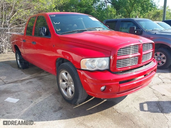 2005 Dodge Ram 1500 SLT with VIN 1D7HA18D95J612993, listed as a IAAI auction lot 41970727 with 236,600 mi miles. Bid and sale history available at carsss.com. Image 1.