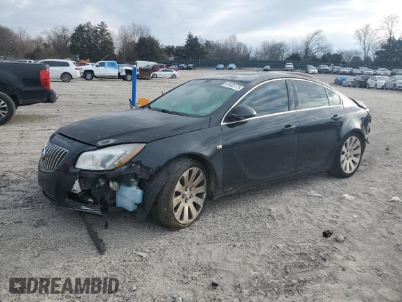 2011 Buick Regal CXL Turbo TO7 with VIN W04G15GV5B1078355, listed as a Copart auction lot 89405175 with 171,231 mi miles and Salvage Title. Bid and sale history available at carsss.com. Image 1.