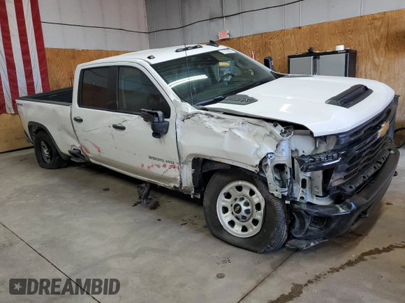 2024 Chevrolet Silverado 3500HD Work Truck with VIN 1GC4YSE78RF184240, listed as a Copart auction lot 71125204 with 20,056 mi miles and Non Repairable. Bid and sale history available at DreamBid. Image 4.