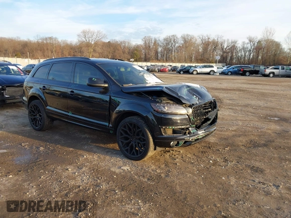 2013 Audi Q7 3.0T Premium Plus with VIN WA1LGAFE1DD008439, listed as a IAAI auction lot 41045973 with 100,868 mi miles. Bid and sale history available at carsss.com. Image 1.