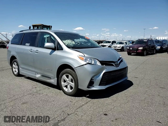 2019 Toyota Sienna LE Auto Access Seat with VIN 5TDKZ3DC6KS012190, listed as a Copart auction lot 54215005 with 70,332 mi miles and Salvage title. Bid and sale history available at DreamBid. Image 14.