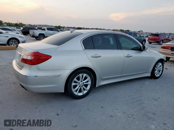 2013 Hyundai Genesis 3.8L z VIN KMHGC4DD8DU254060, wystawiony jako Copart lot #57619505 z przebiegiem 21 210 mil mil oraz Szkoda całkowita • Salvage title. Historia ofert i sprzedaży dostępna na DreamBid. Obrazek 3.