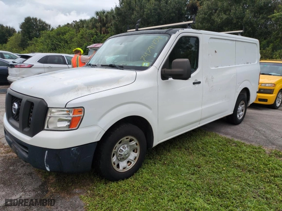 2012 Nissan NV Cargo SV with VIN 1N6BF0KY3CN111222, listed as a Copart auction lot 74791434 with 170,305 mi miles and Clean Title. Bid and sale history available at carsss.com. Image 1.