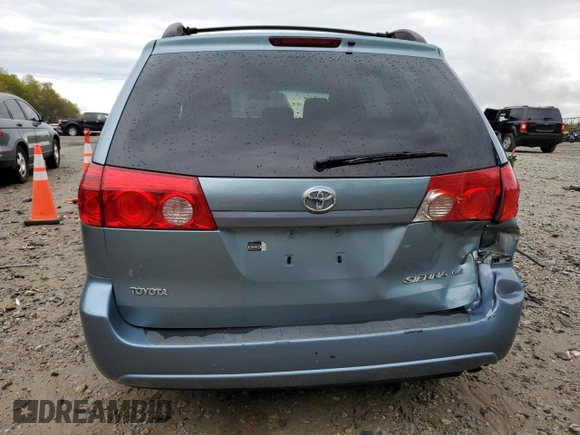 2009 Toyota Sienna CE with VIN 5TDZK23C89S234254, listed as a Copart auction lot 51227875 with 152,946 mi miles and Salvage Title. Bid and sale history available at DreamBid. Image 6.