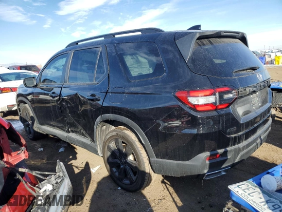 2023 Honda Pilot Sport with VIN 5FNYG1H33PB003487, listed as a Copart auction lot 44644185 with 51,152 mi miles and Salvage Title. Bid and sale history available at carsss.com. Image 2.