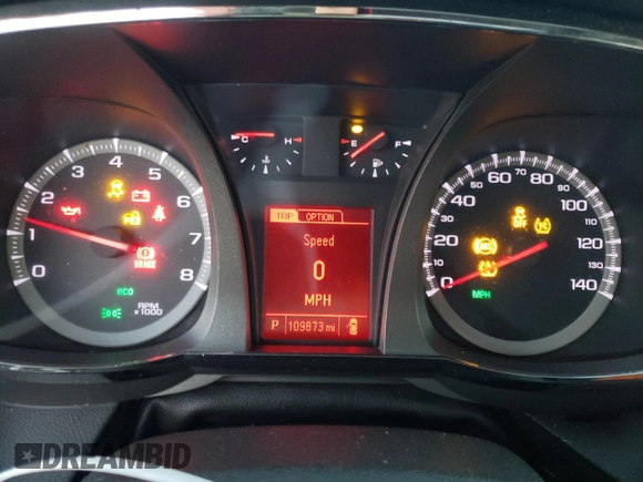 2016 GMC Terrain SLE with VIN 2GKFLTEK6G6345603, listed as a Copart auction lot 76568424 with 109,873 mi miles and Salvage Title. Bid and sale history available at DreamBid. Image 9.