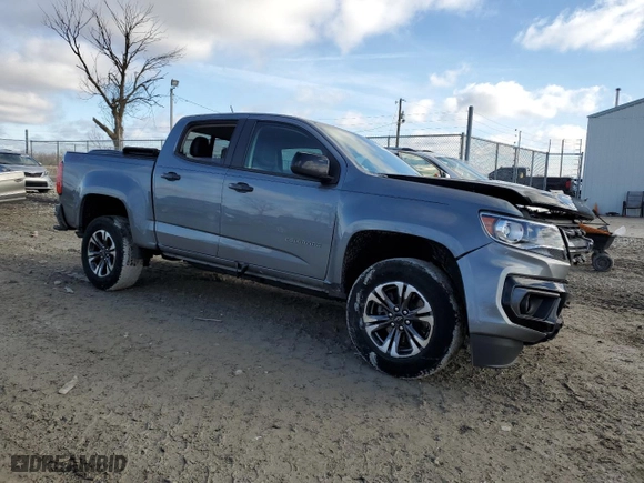 2022 Chevrolet Colorado 4WD Z71 with VIN 1GCGTDEN8N1173378, listed as a Copart auction lot 43769195 with 40,885 mi miles and Salvage Title. Bid and sale history available at carsss.com. Image 4.