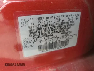 2013 Nissan Sentra SV with VIN 3N1AB7AP7DL665444, listed as a Copart auction lot 52626245 with 139,353 mi miles and Salvage Title. Bid and sale history available at carsss.com. Image 14.