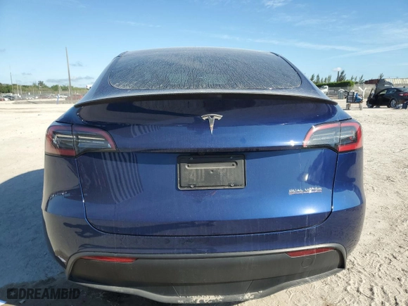 2023 Tesla Model Y Performance with VIN 7SAYGDEF1PF843707, listed as a Copart auction lot 47101195 with 40,675 mi miles and Non Repairable. Bid and sale history available at carsss.com. Image 6.