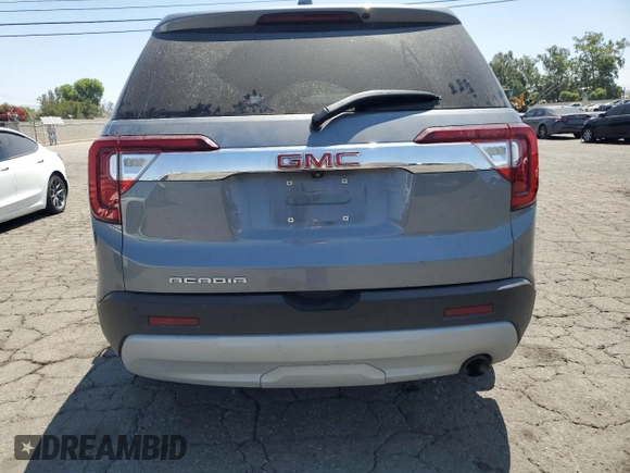 2021 GMC Acadia SLE with VIN 1GKKNKLA5MZ175943, listed as a Copart auction lot 62911585 with 58,187 mi miles and Salvage title. Bid and sale history available at DreamBid. Image 6.