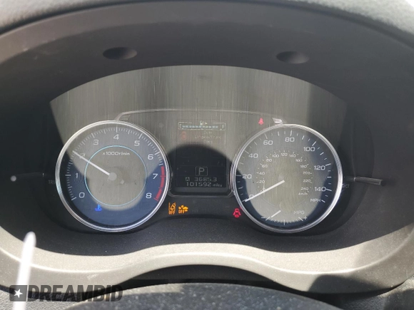 2015 Subaru Crosstrek Limited with VIN JF2GPASC3FH303597, listed as a Copart auction lot 57317715 with 101,592 mi miles and Salvage title. Bid and sale history available at DreamBid. Image 9.