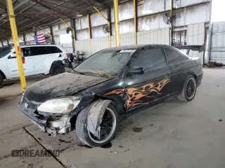 2005 Honda Civic Cpe VP with VIN 1HGEM21125L076131, listed as a Copart auction lot 48215165 with 282,192 mi miles and Salvage Title. Bid and sale history available at carsss.com. Image 1.