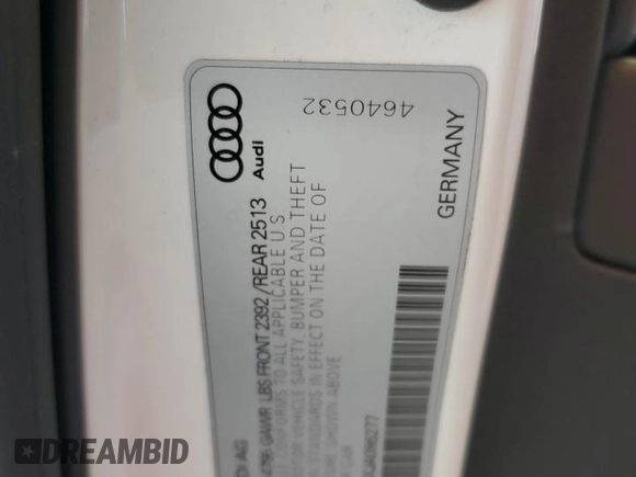 2018 Audi A4 Premium with VIN WAUDNAF4XJA096277, listed as a Copart auction lot 50214935 with 97,650 mi miles and Salvage Title. Bid and sale history available at carsss.com. Image 13.