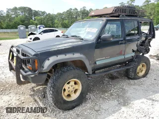 2000 Jeep Cherokee Police with VIN 1J4FF48S3YL104041, listed as a Copart auction lot 51160725 with 113,052 mi miles and Salvage Title. Bid and sale history available at carsss.com. Image 1.