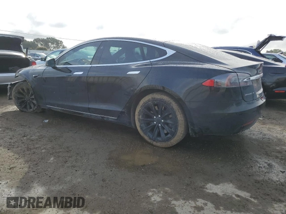 2018 Tesla Model S 75D with VIN 5YJSA1E29JF281871, listed as a Copart auction lot 50743825 with 118,516 mi miles and Salvage Title. Bid and sale history available at DreamBid. Image 2.