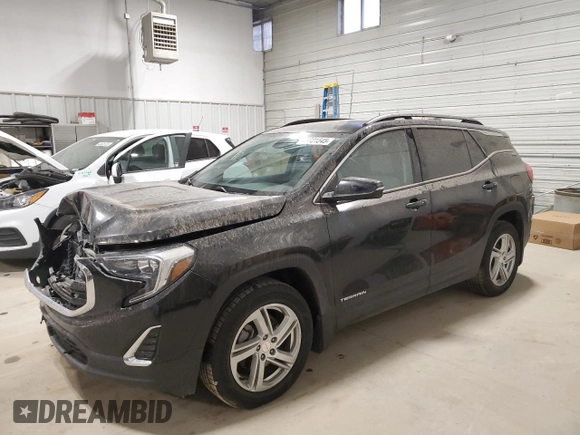 2018 GMC Terrain SLE with VIN 3GKALTEXXJL246257, listed as a Copart auction lot 48801545 with 126,531 mi miles and Salvage Title. Bid and sale history available at carsss.com. Image 1.