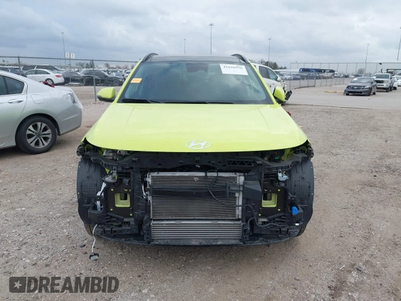 2024 Hyundai Kona Limited with VIN KM8HECA35RU067984, listed as a IAAI auction lot 41656956 with 15,343 mi miles and . Bid and sale history available at DreamBid. Image 13.