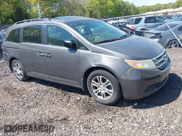 2012 Honda Odyssey EX-L with VIN 5FNRL5H69CB067867, listed as a IAAI auction lot 42225228 with Not provided miles and . Bid and sale history available at DreamBid. Image 1.