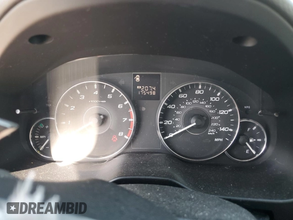 2011 Subaru Legacy Limited with VIN 4S3BMBJ63B3236123, listed as a Copart auction lot 49090485 with 175,498 mi miles and Salvage title. Bid and sale history available at DreamBid. Image 9.