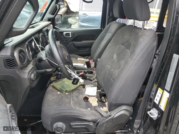 2019 Jeep Wrangler Unlimited Sport with VIN 1C4HJXDG4KW538961, listed as a Copart auction lot 44018655 with 53,478 mi miles and Salvage Title. Bid and sale history available at carsss.com. Image 7.