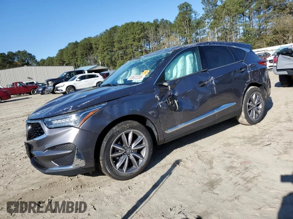 2019 Acura RDX Technology with VIN 5J8TC1H56KL005233, listed as a Copart auction lot 53622235 with 51,702 mi miles and Salvage title. Bid and sale history available at DreamBid. Image 1.