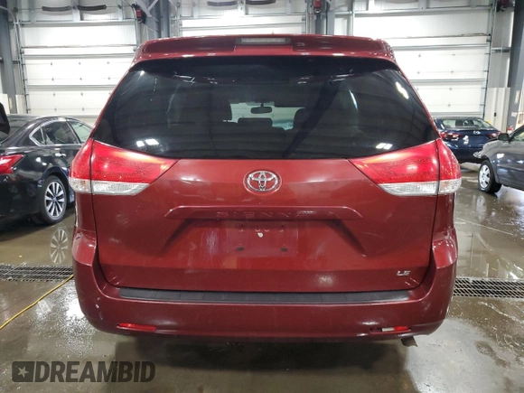 2014 Toyota Sienna LE AAS с VIN 5TDKK3DC9ES444474, выставлен на аукционе Copart как лот 54336055 с пробегом 184 180 миль миль и Списание • Salvage title. История ставок и продаж доступна на DreamBid. Изображение 6.