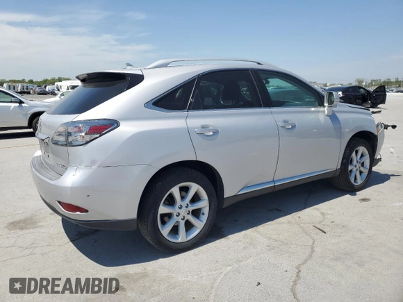 2012 Lexus RX 350 with VIN 2T2ZK1BA5CC084223, listed as a Copart auction lot 52806945 with 166,041 mi miles and Salvage Title. Bid and sale history available at DreamBid. Image 3.