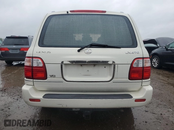 2000 Lexus LX 470 z VIN JT6HT00WXY0120728, wystawiony jako Copart lot #59509515 z przebiegiem 360 131 mil mil oraz Czysty tytuł • Clean title. Historia ofert i sprzedaży dostępna na DreamBid. Obrazek 6.