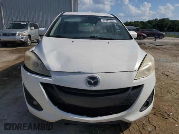 2012 Mazda 5 Touring with VIN JM1CW2CL1C0111528, listed as a Copart auction lot 57982005 with 168,480 mi miles and Salvage title. Bid and sale history available at DreamBid. Image 5.