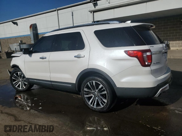 2016 Ford Explorer Platinum with VIN 1FM5K8HT8GGB25290, listed as a Copart auction lot 54882715 with 104,299 mi miles and Salvage Title. Bid and sale history available at DreamBid. Image 2.