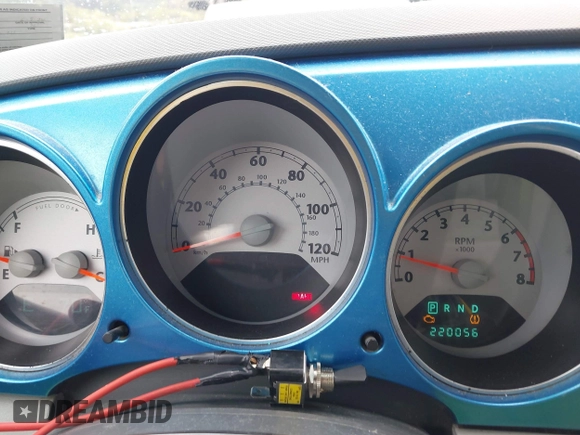 2008 Chrysler PT Cruiser with VIN 3A8FY48B38T150711, listed as a IAAI auction lot 42123255 with 220,056 mi miles. Bid and sale history available at carsss.com. Image 7.