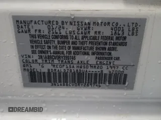 2024 Nissan Sentra SV z VIN 3N1AB8CV0RY289746, wystawiony jako Copart lot #57974625 z przebiegiem 25 979 mil mil oraz Nie do naprawy • Non repairable. Historia ofert i sprzedaży dostępna na DreamBid. Obrazek 13.