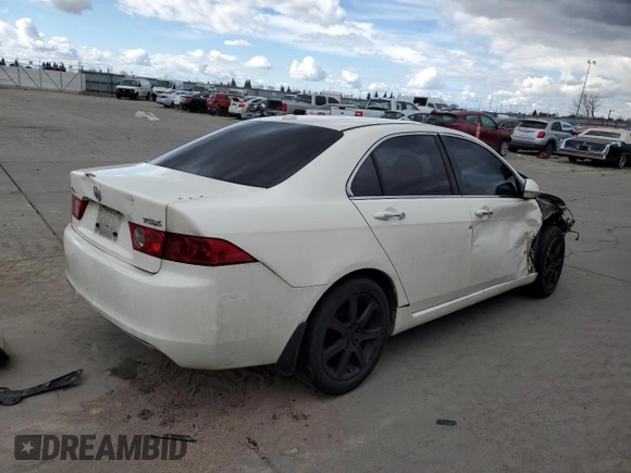2005 Acura TSX with VIN JH4CL96905C006688, listed as a Copart auction lot 48003285 with 202,133 mi miles and Salvage title. Bid and sale history available at DreamBid. Image 3.